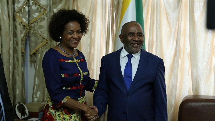 image Visite de la secrétaire générale de l’OIF à Moroni  M. Jean entend renforcer la coopération entre l'Oif et les Comores